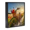Stupell Industries Flower Stop Bicycle Framed Giclee Wall Art Design by Alina Georgescu